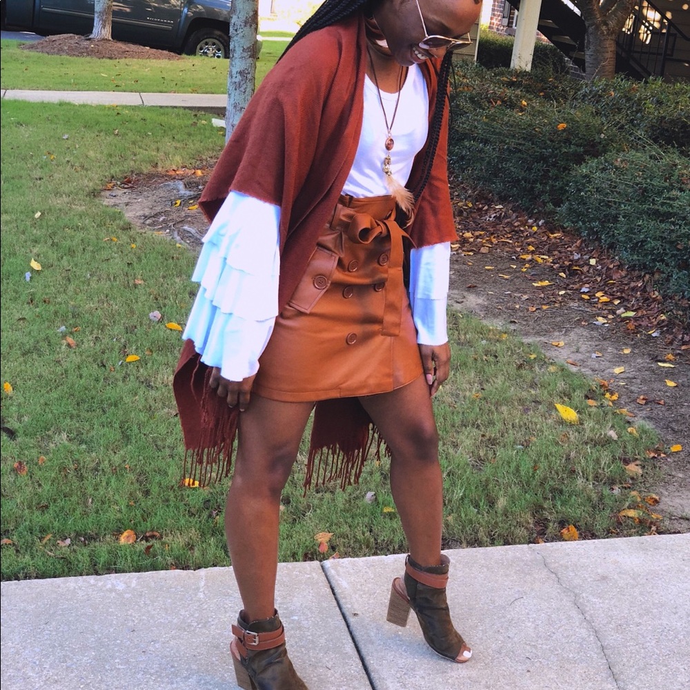 Leather skirt